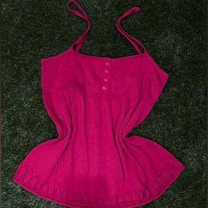 Women's Pink Sleeveless Top